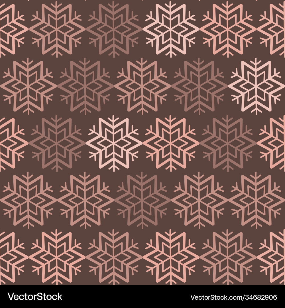 Seamless pattern with snowflakes image vector image