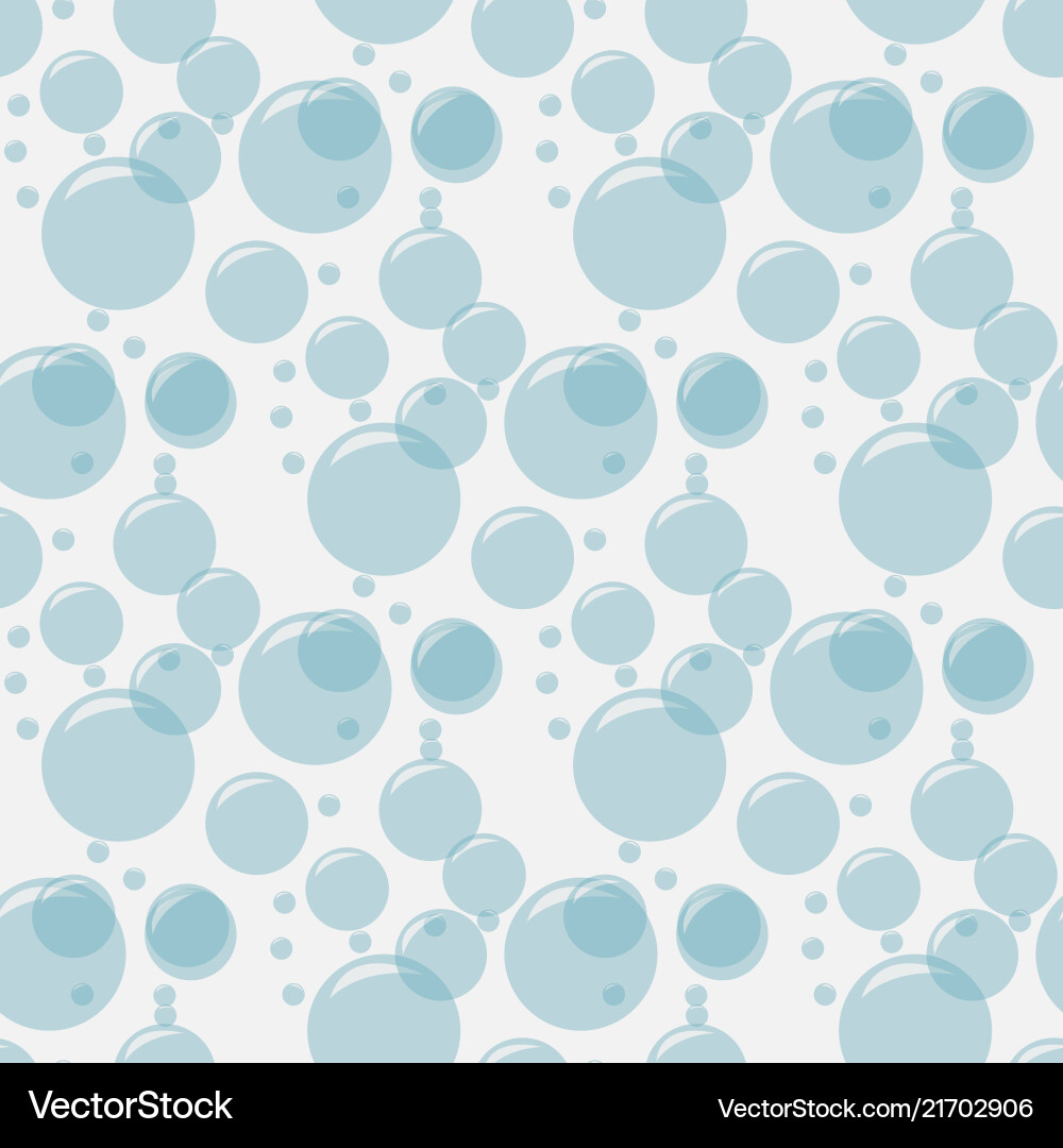 Seamless soap bubbles pattern background Seamless soap bubbles pattern background vector image