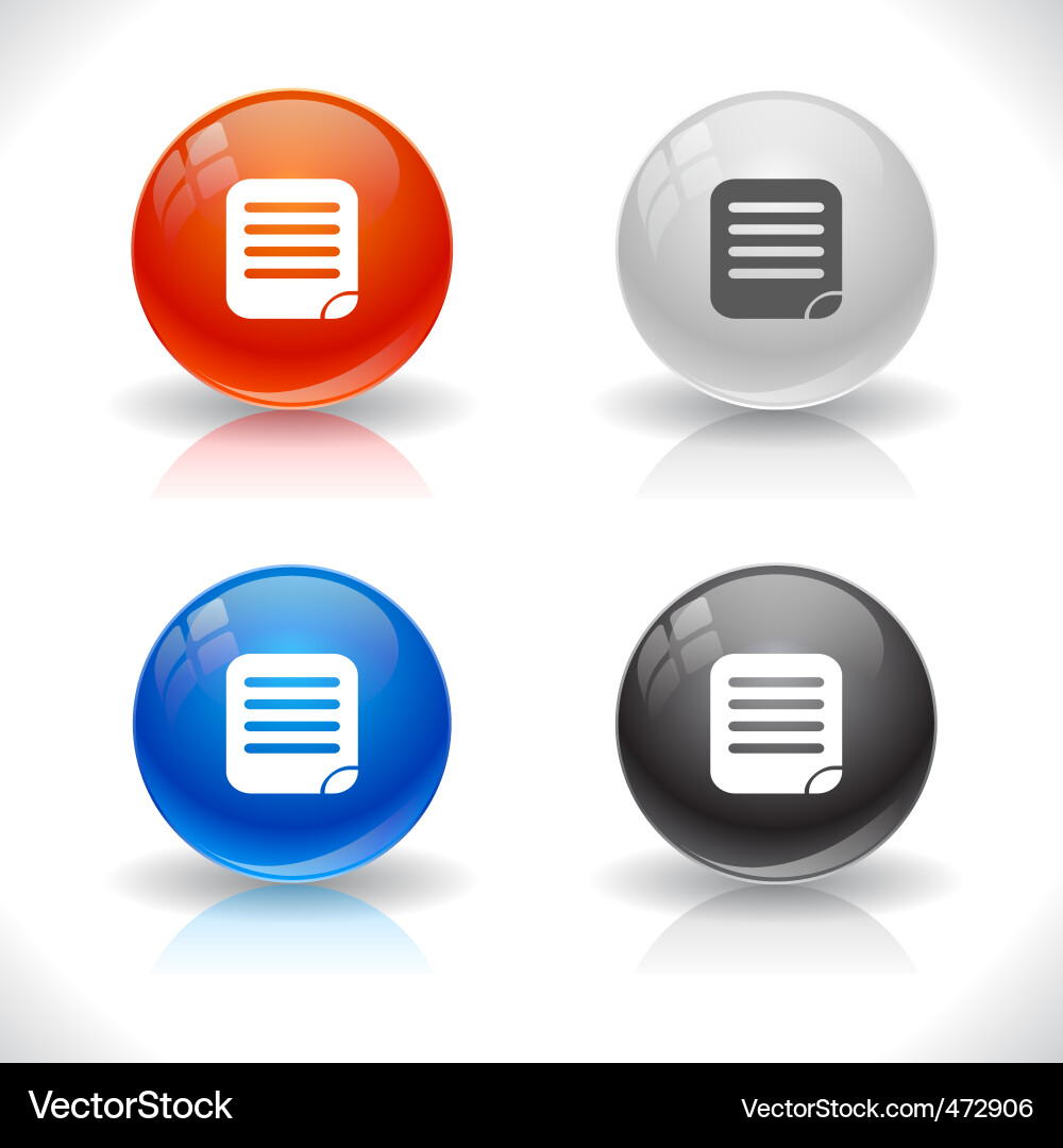 Website template buttons vector image