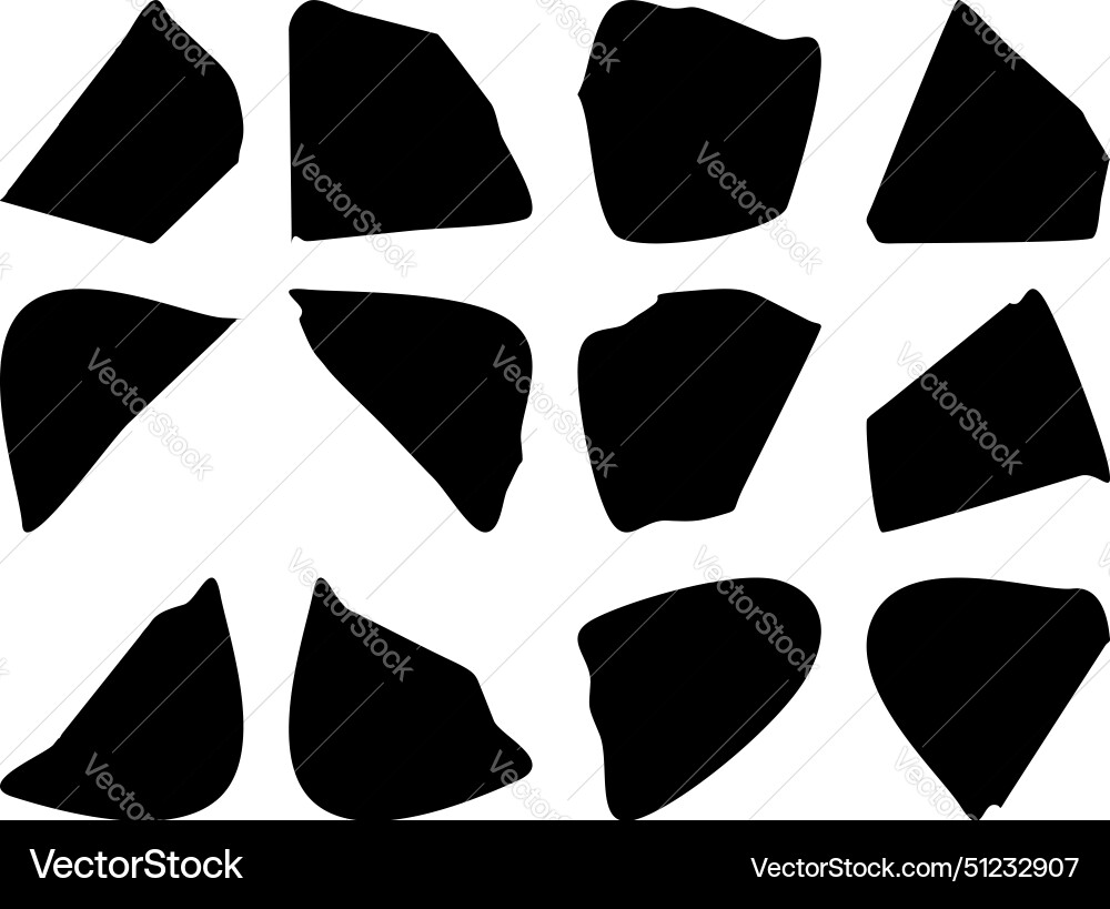 Abstract blobs fluid liquid shapes symbol visual Vector Image
