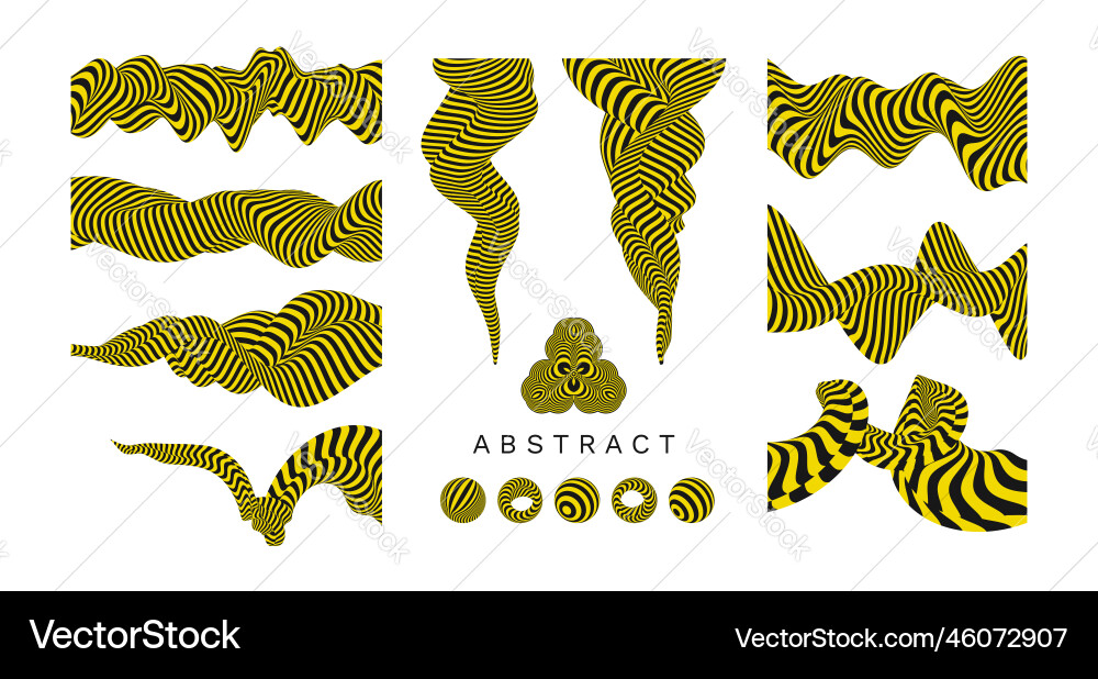 Abstract striped elements for print or design Abstract striped elements for print or design vector image