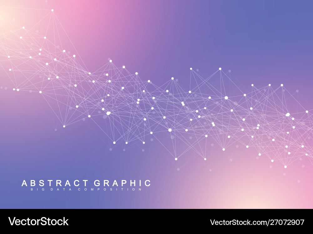 Big data visualization geometric abstract Big data visualization geometric abstract vector image