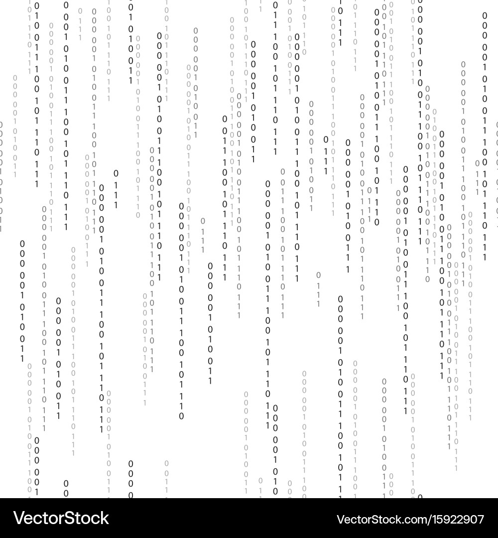 Binary Code Stream vector image