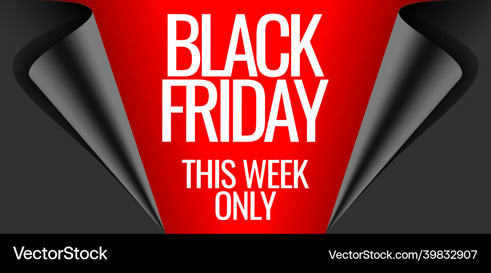 Black friday and cyber monday promotion banner Black friday and cyber monday promotion banner vector image