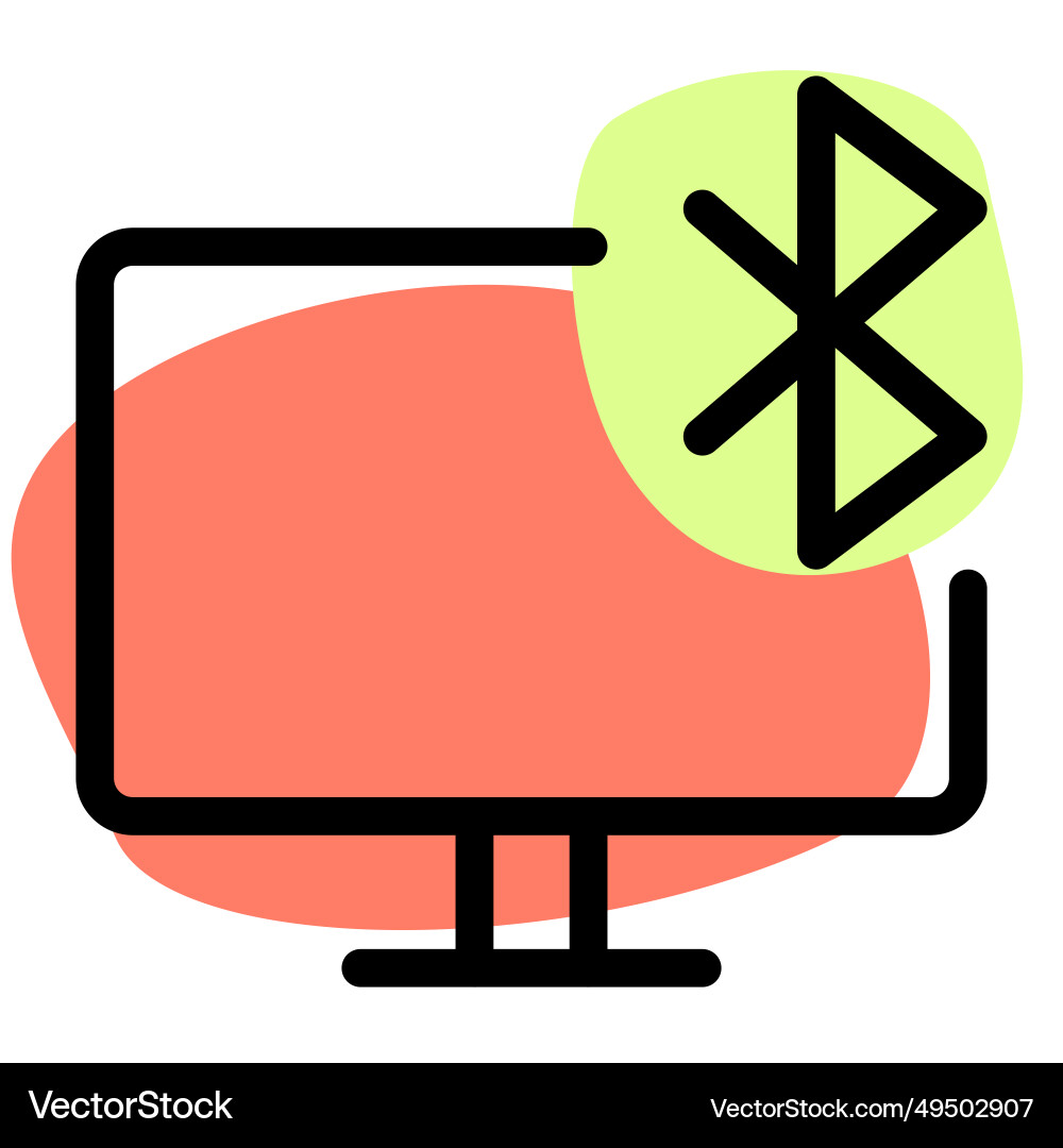 Bluetooth connectivity status displayed Vector Image