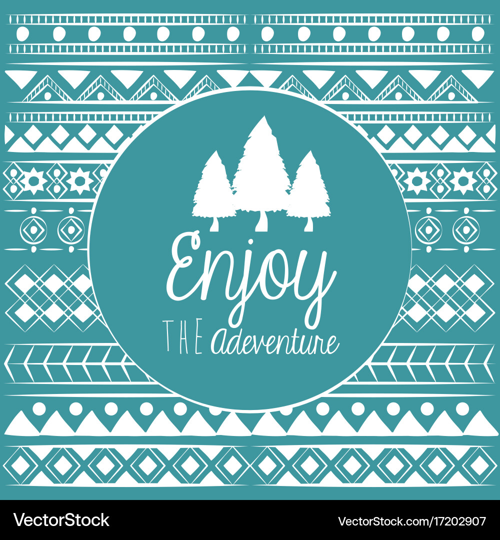 Decorative boho pattern background Vector Image