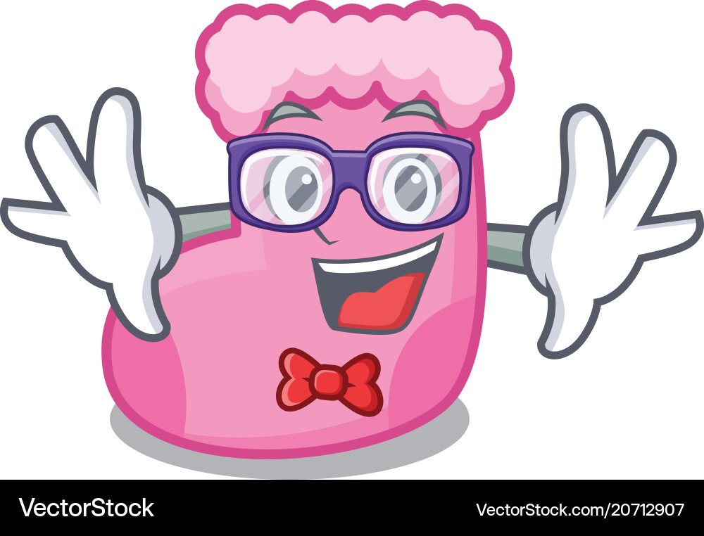 Geek sock character cartoon style Geek sock character cartoon style Vector Image