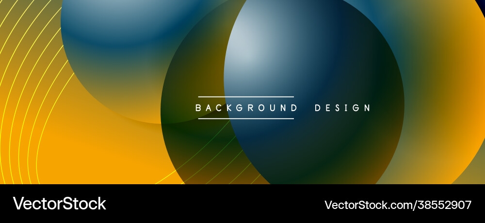 Gradient circles with shadows techno Gradient circles with shadows techno Vector Image
