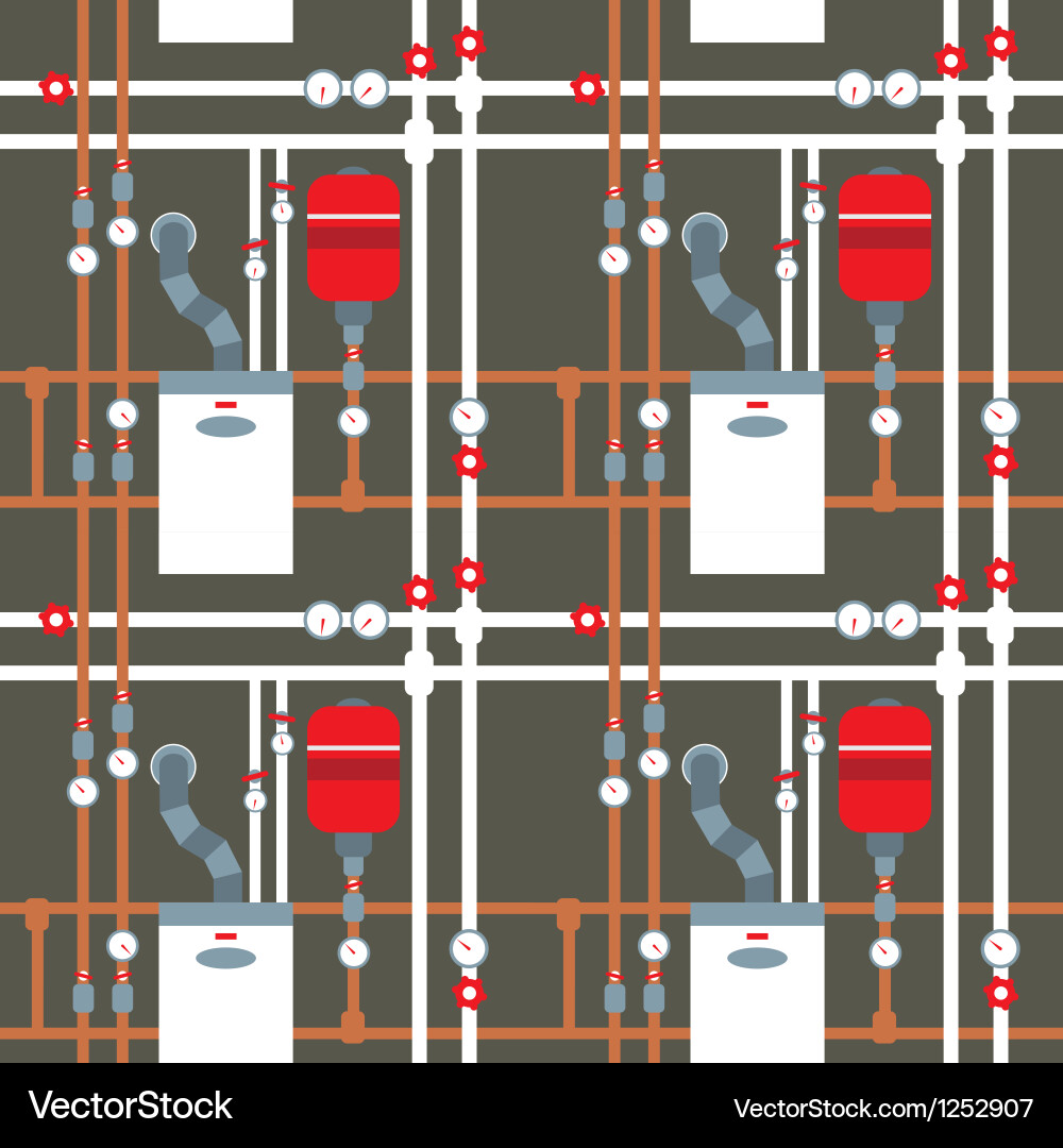 Industrial Pipeline Pattern vector image