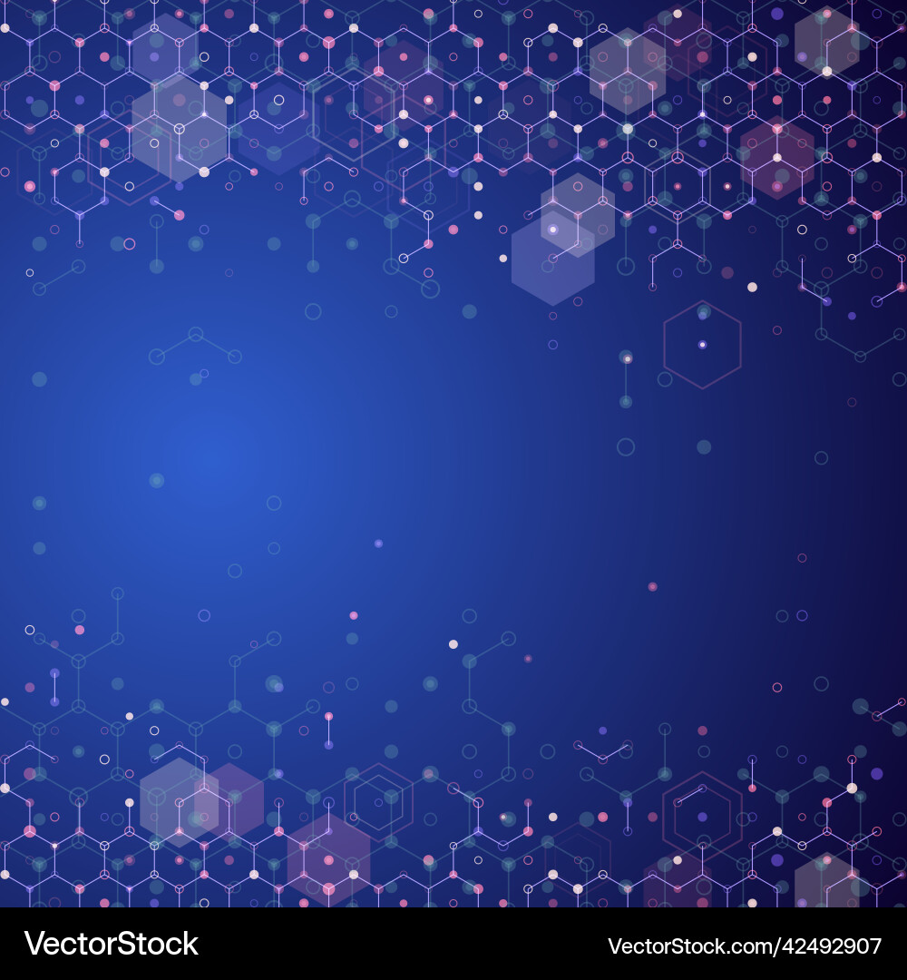 Modern abstract geometric pattern hexagon vector image