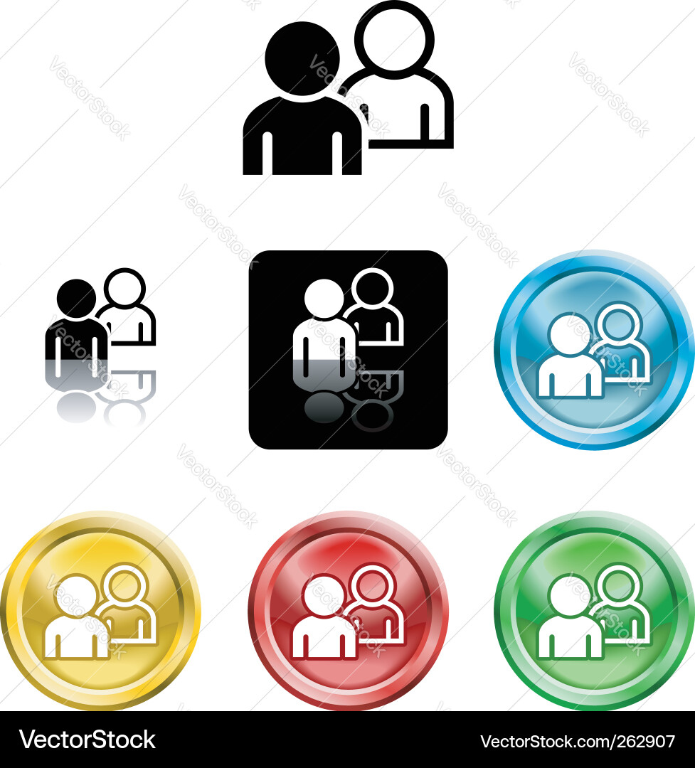 People networking icon Vector Image