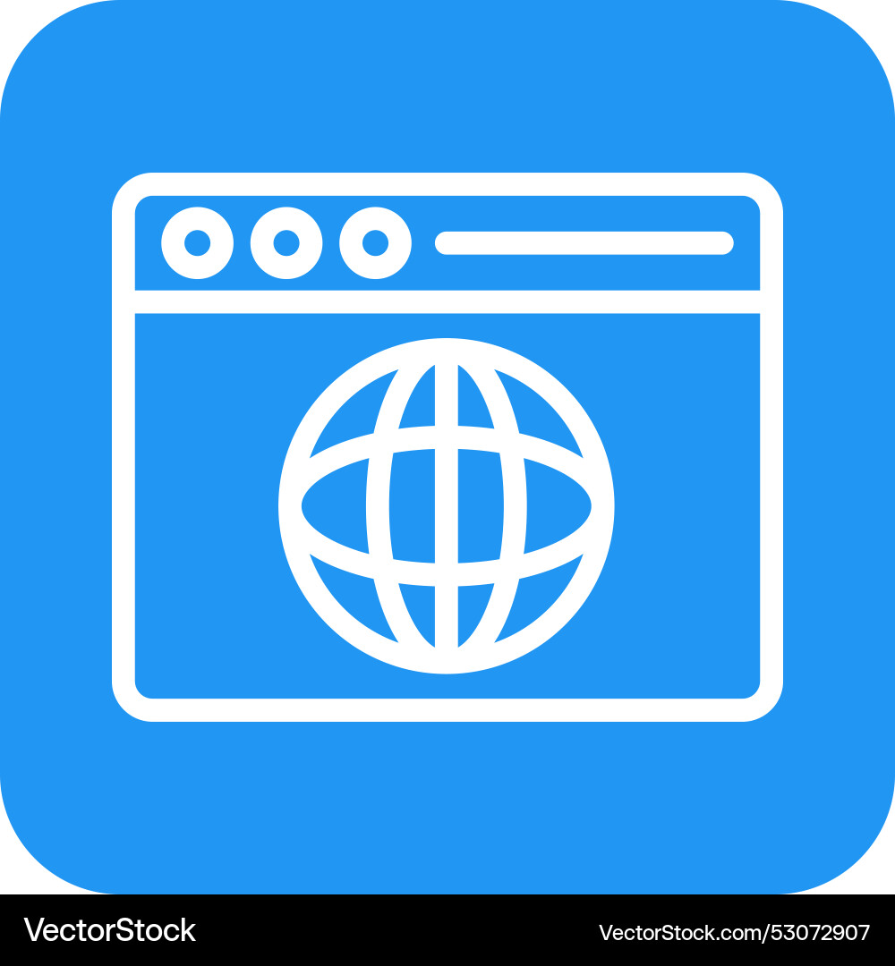Web browser icon design vector image