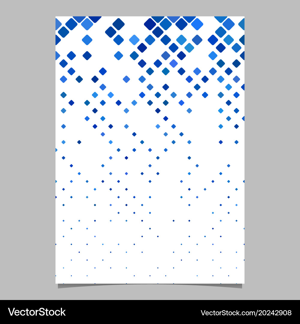 Abstract digital diagonal rounded square mosaic vector image
