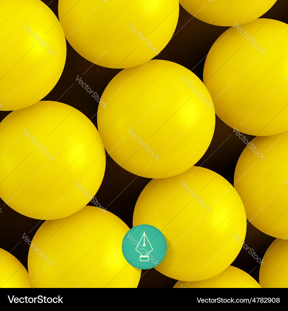 Abstract technology background with balls spheric Vector Image