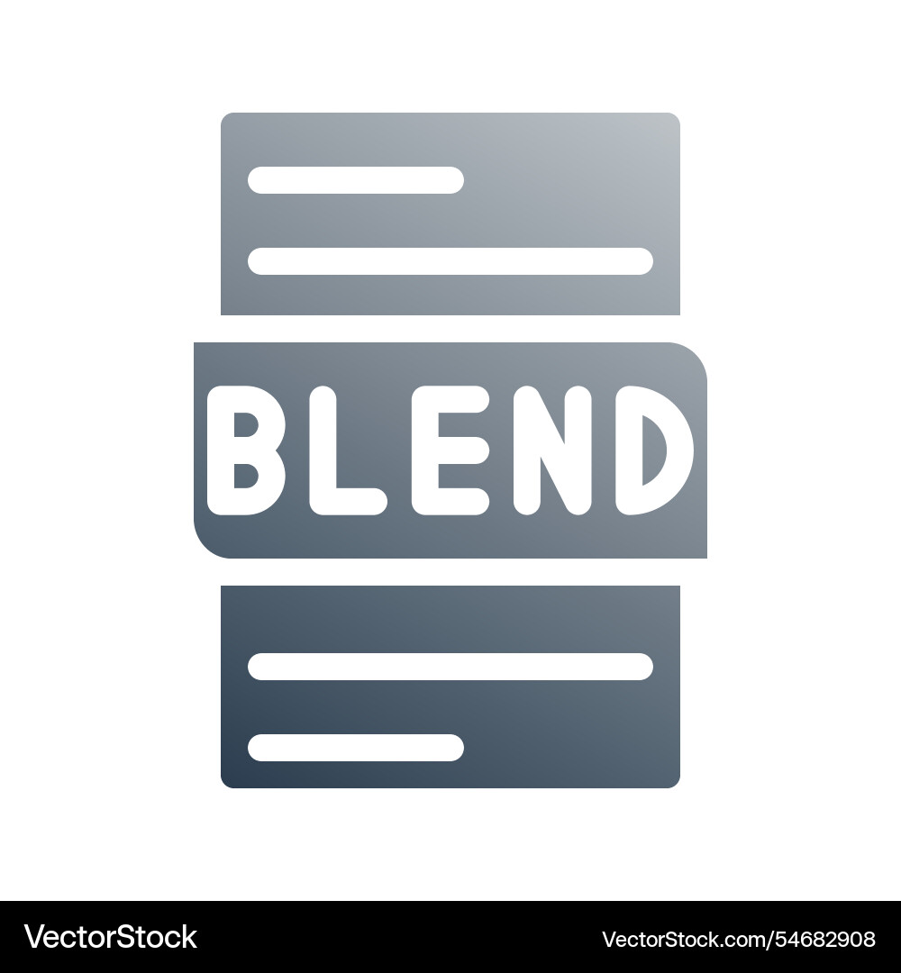 Blend file type modern document format gradient Blend file type modern document format gradient vector image