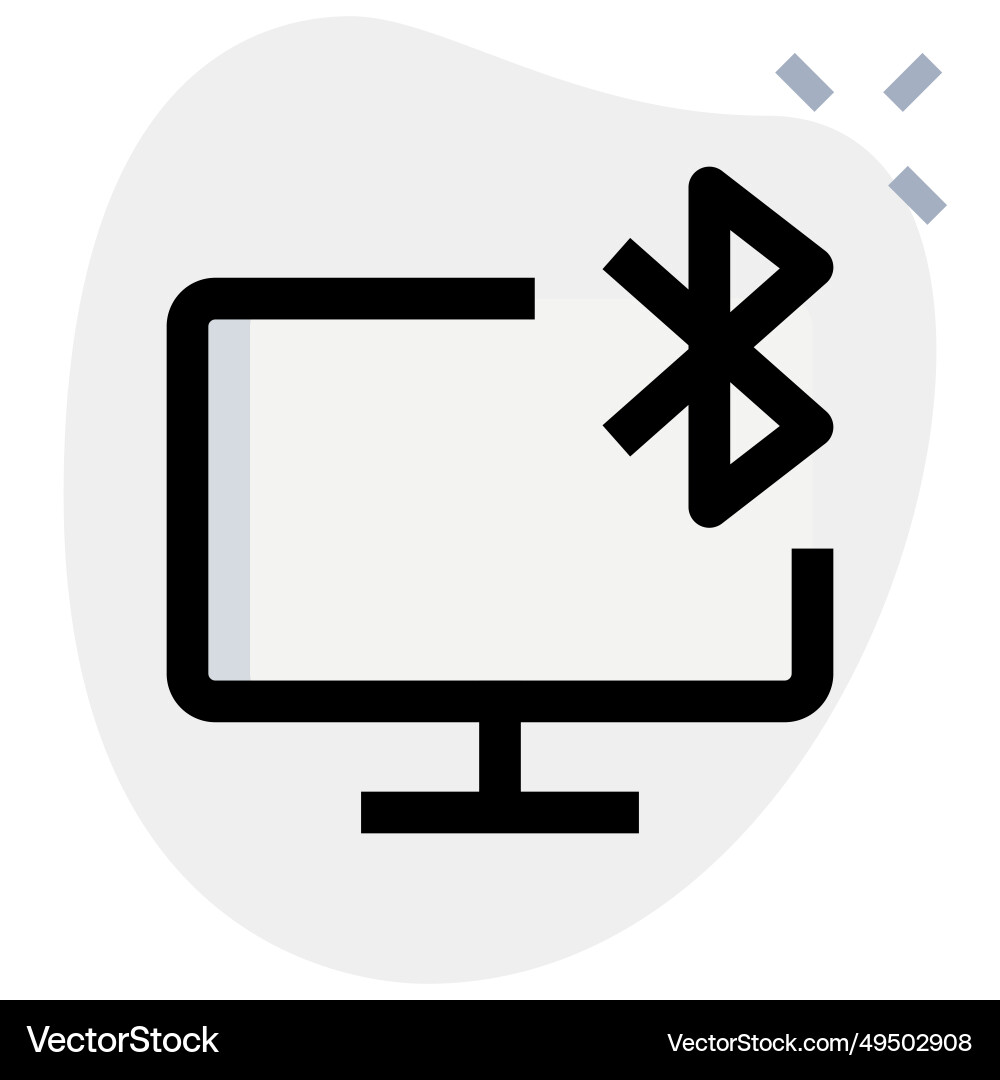 Bluetooth connectivity status displayed Vector Image