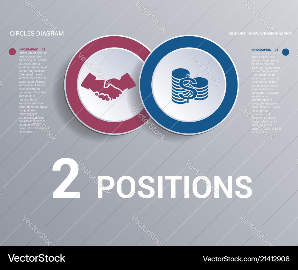 Circular Data Elements Infographic Vector Image