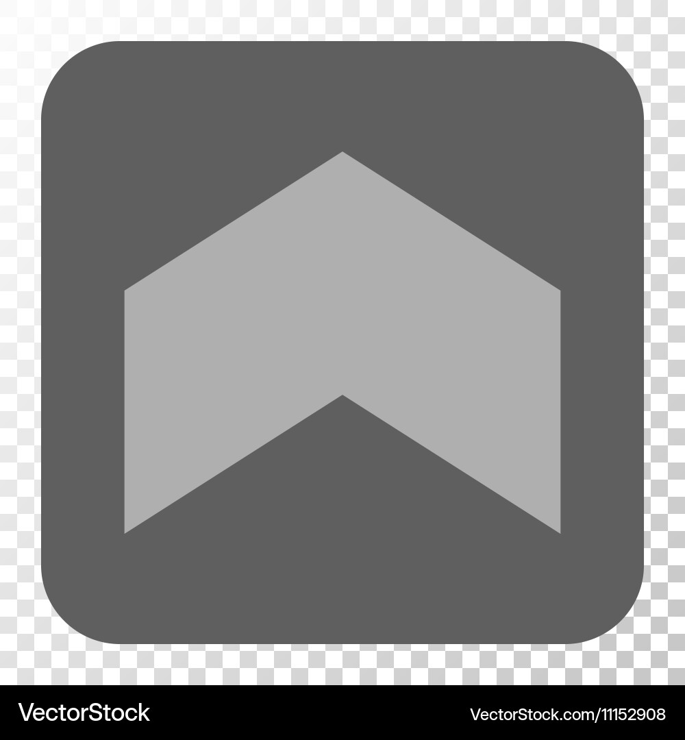 Direction up rounded square button vector image
