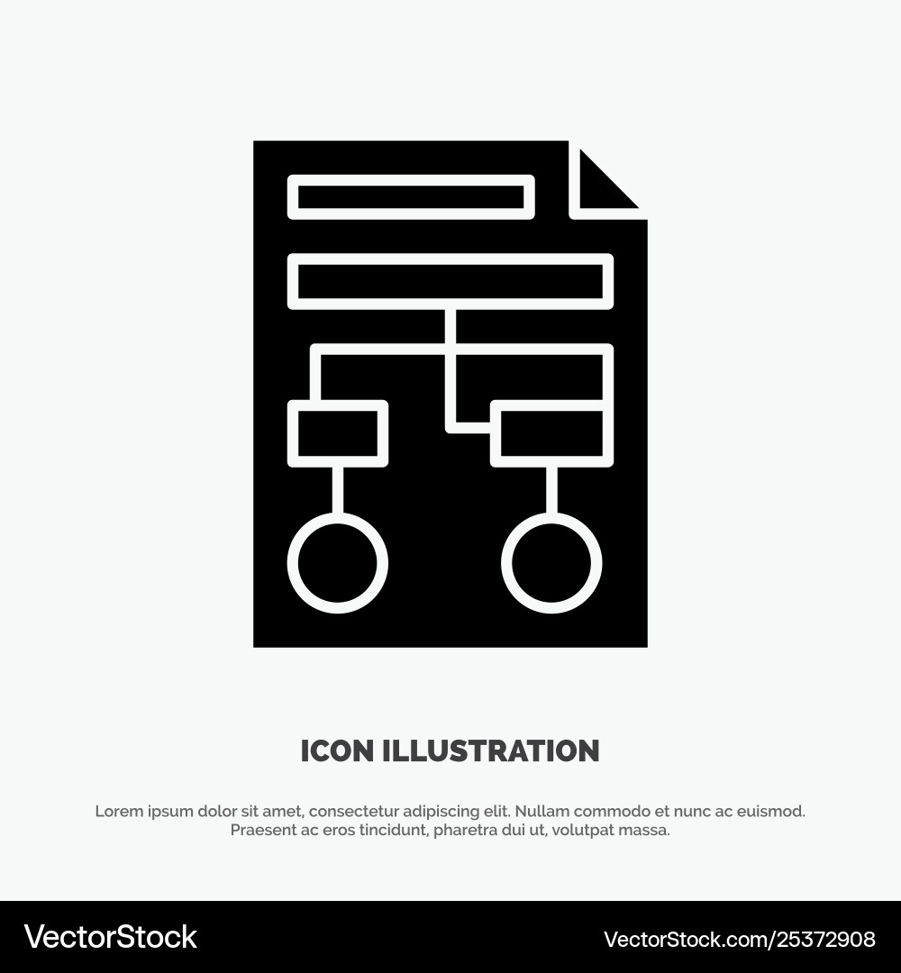 Graph paper process wireframe document solid Vector Image