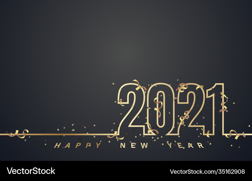 Happy new 2021 year holiday cover festive banner Happy new 2021 year holiday cover festive banner vector image