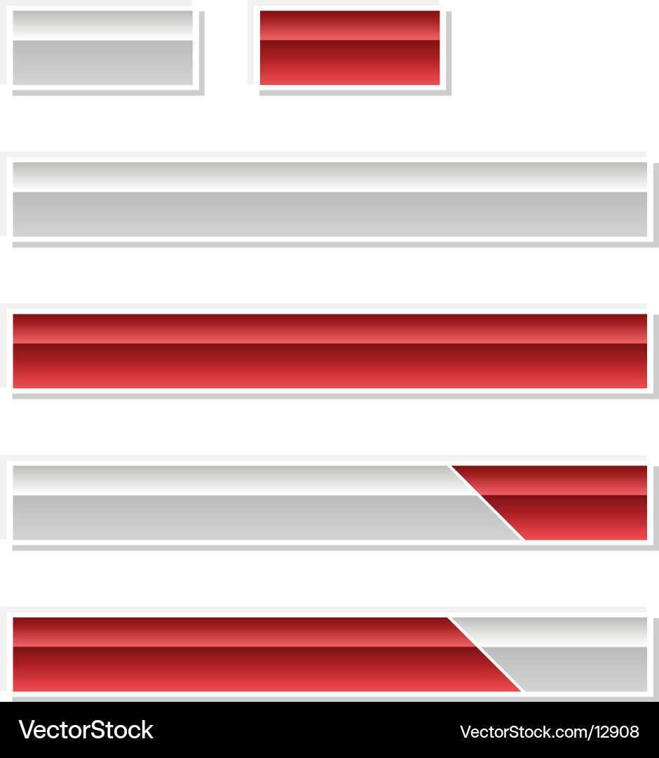 Modern Button Set Vector Image