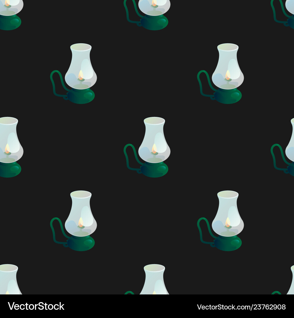 Retro lamp pattern Retro lamp pattern vector image