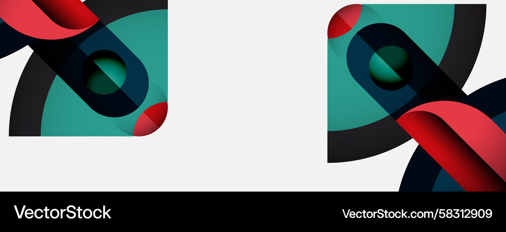 Abstract shapes overlap creating dynamic Abstract shapes overlap creating dynamic Vector Image