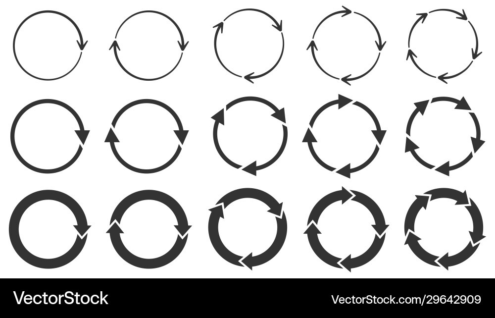 Circular Arrows - Reload & Rotate vector image