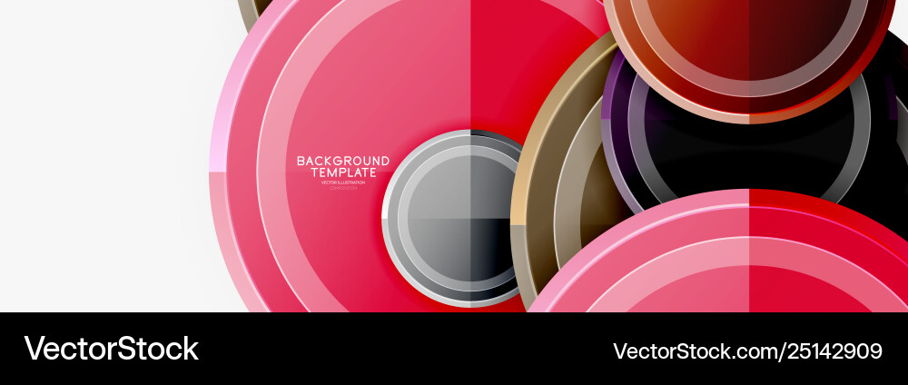 Circular pattern abstract circles composition Circular pattern abstract circles composition Vector Image