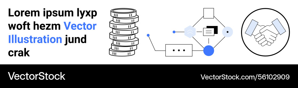 Digital finance workflow featuring database chart Digital finance workflow featuring database chart vector image