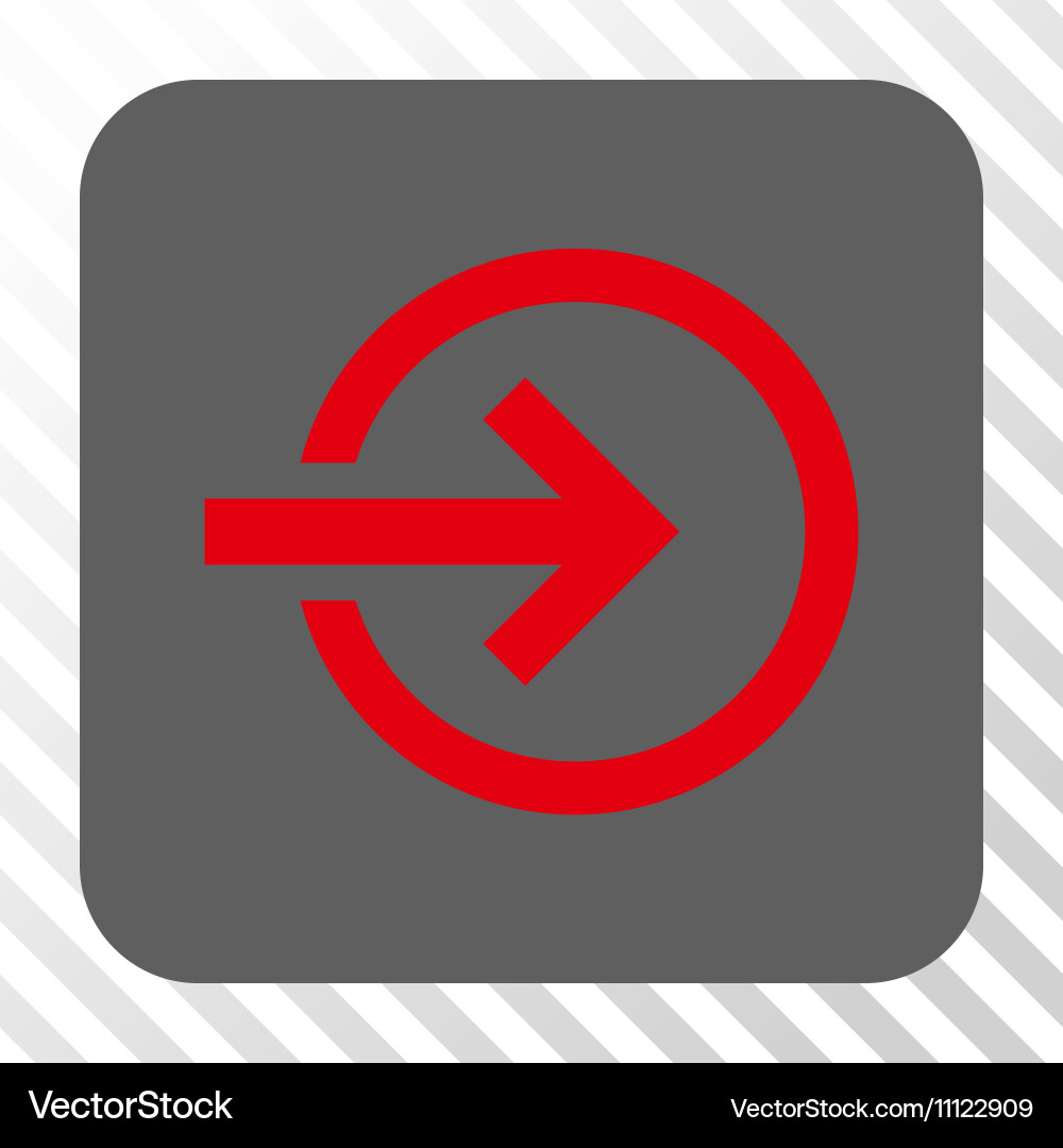 Import rounded square button vector image