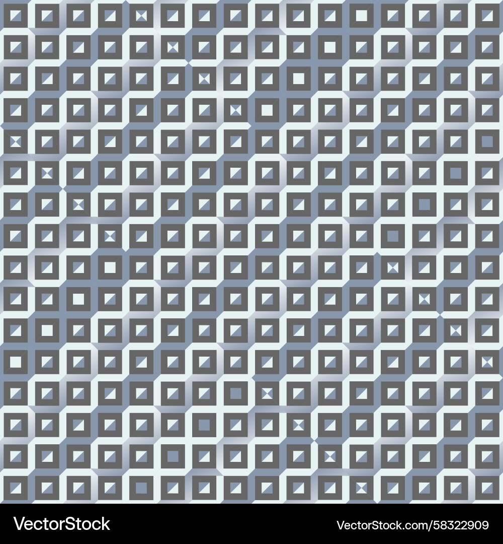 Isometric Gray Cube Pattern Vector Image