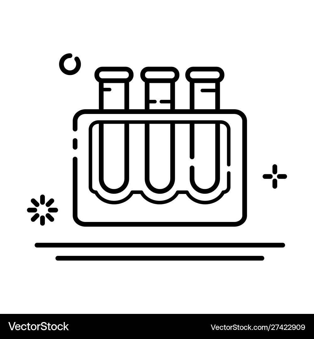Laboratory flasks icon set Vector Image