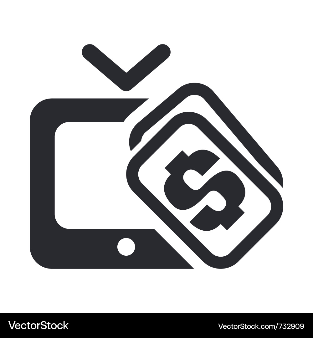 Paytv icon vector image