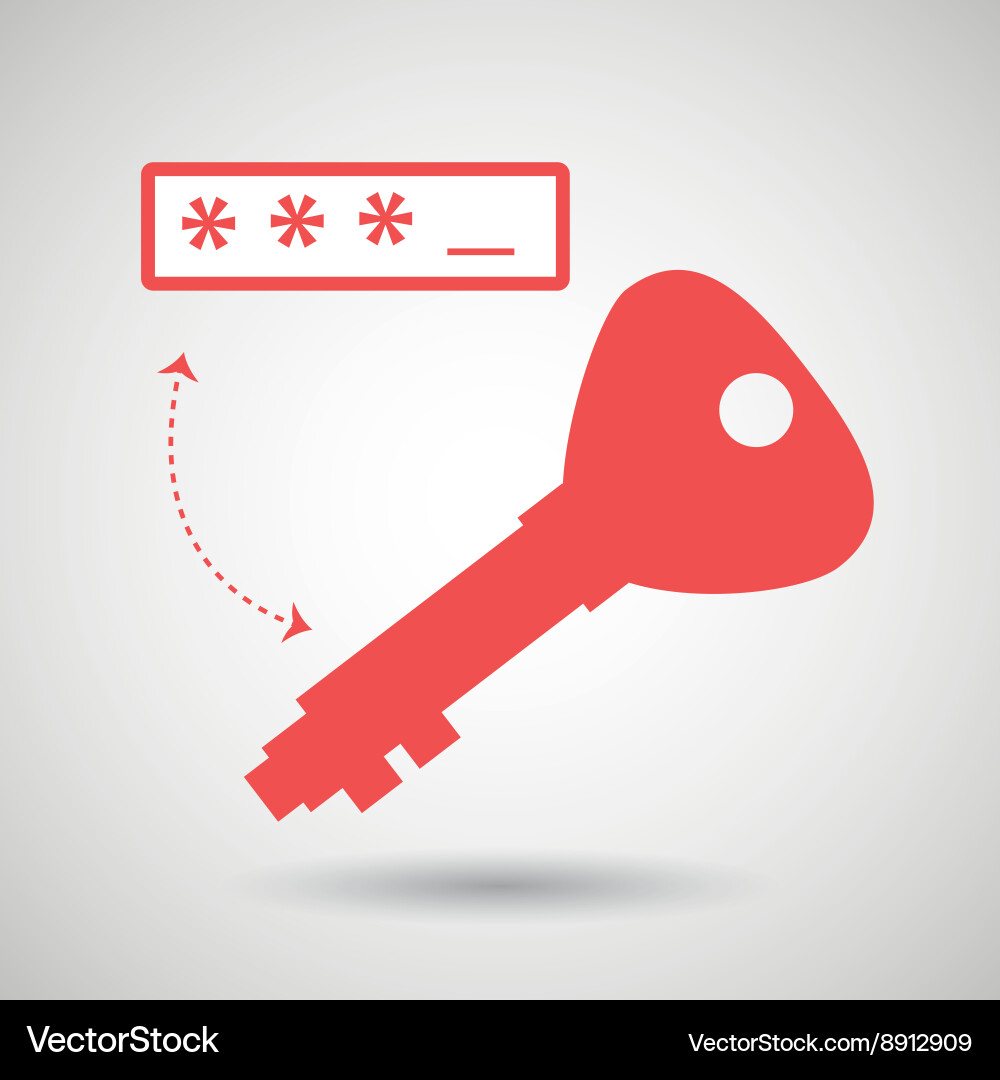 Security password design vector image