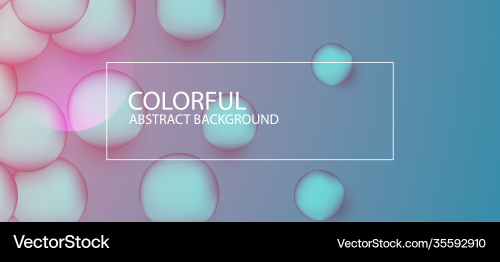 Abstract colorful circle background Vector Image