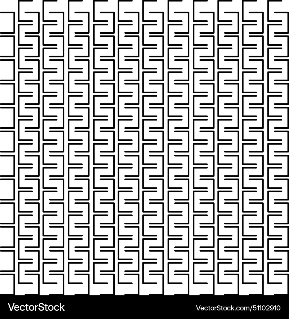 Black white zig zag design pattern texture vector image