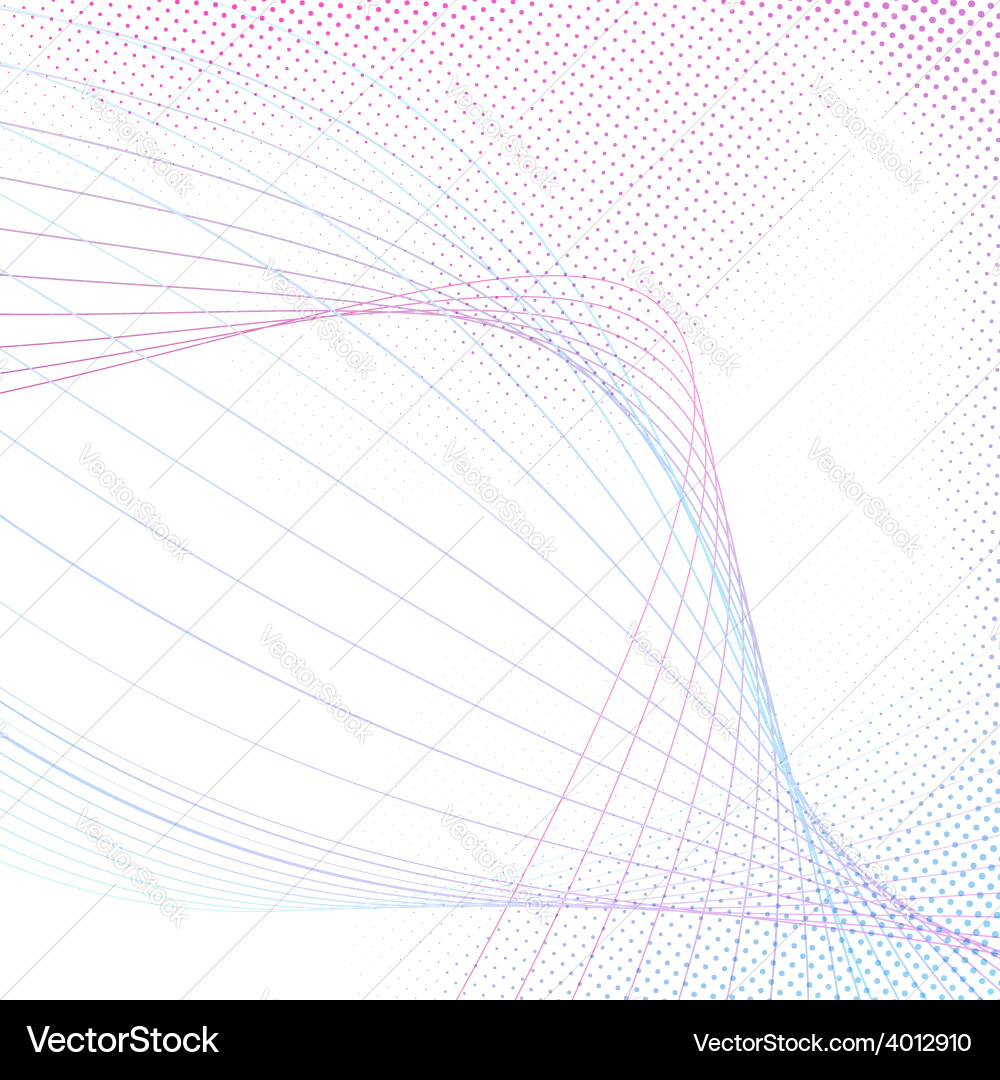 Bright modern swoosh line modeling abstraction vector image