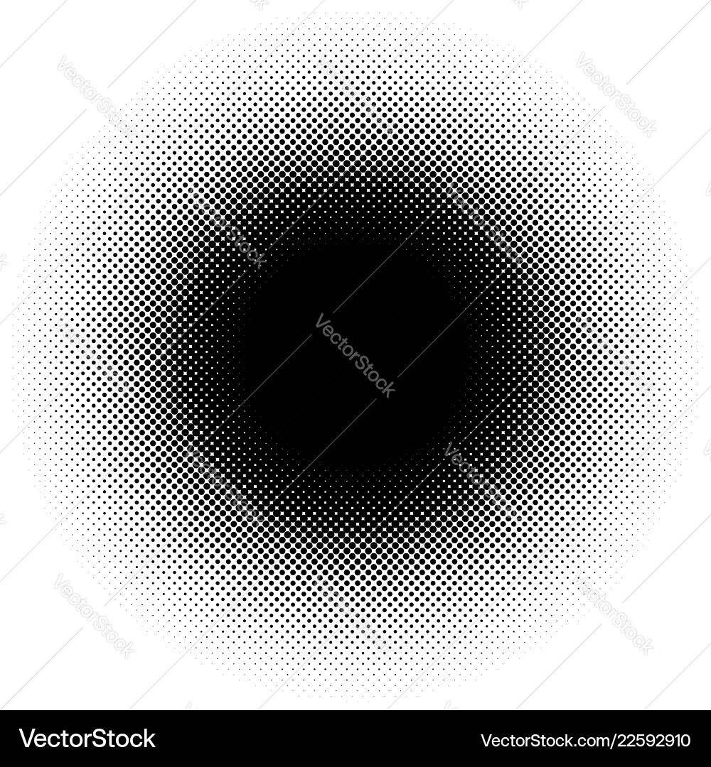 Circular Halftone Speck Pattern vector image