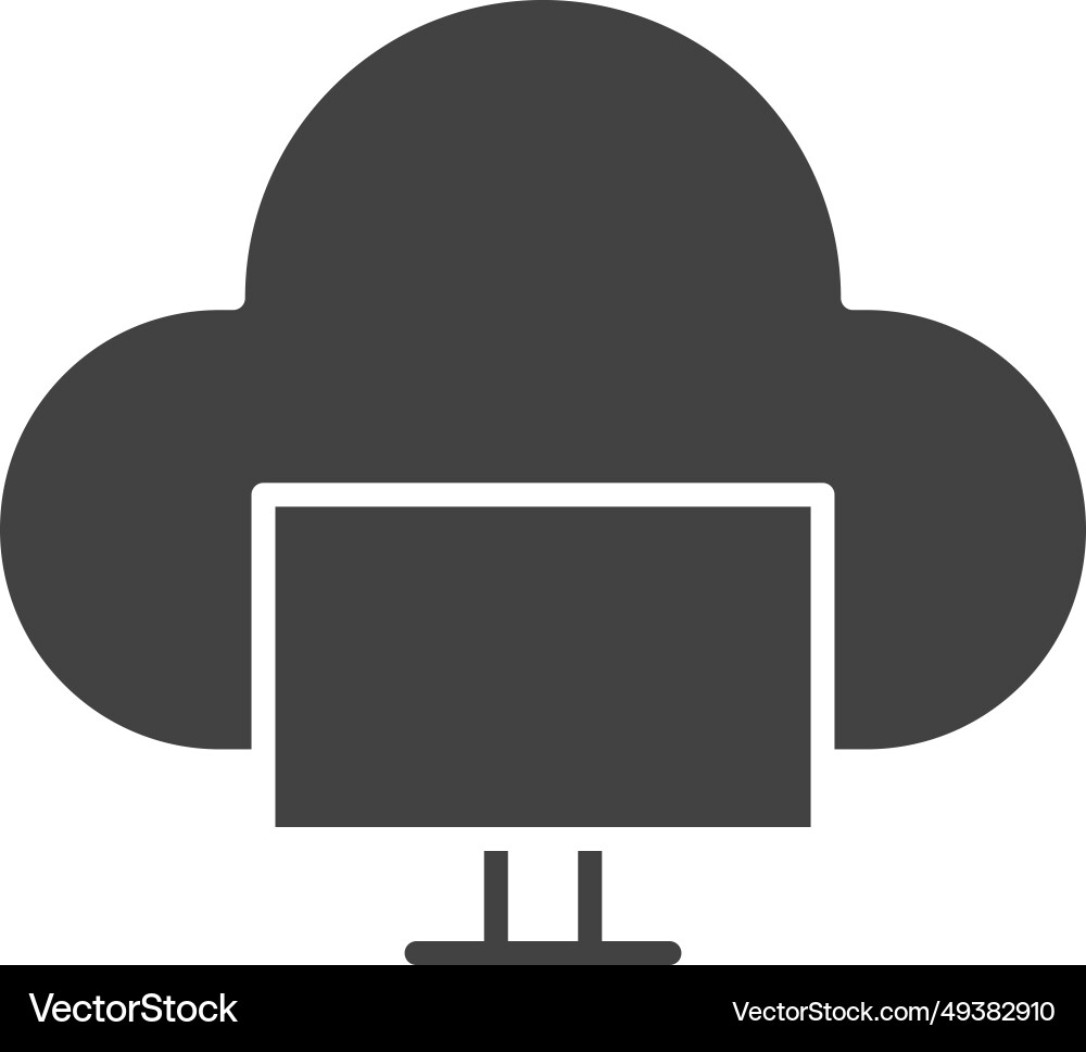 Cloud system icon image Vector Image