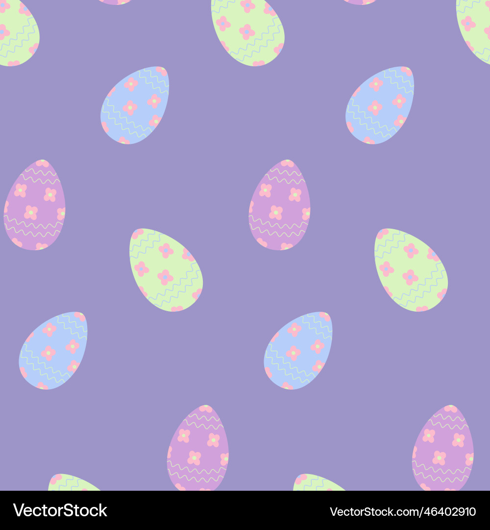 Easter seamless pattern with colorful patterned Easter seamless pattern with colorful patterned vector image