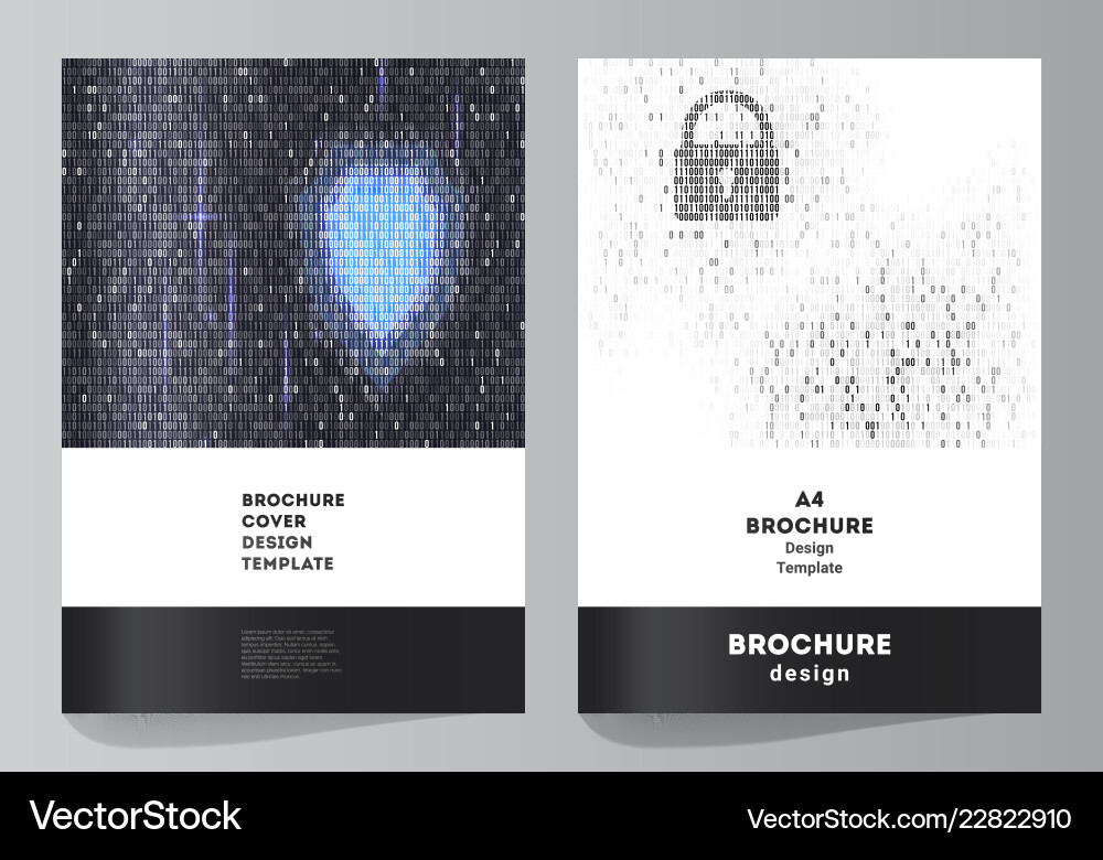 Layout of a4 format cover mockups design Layout of a4 format cover mockups design vector image