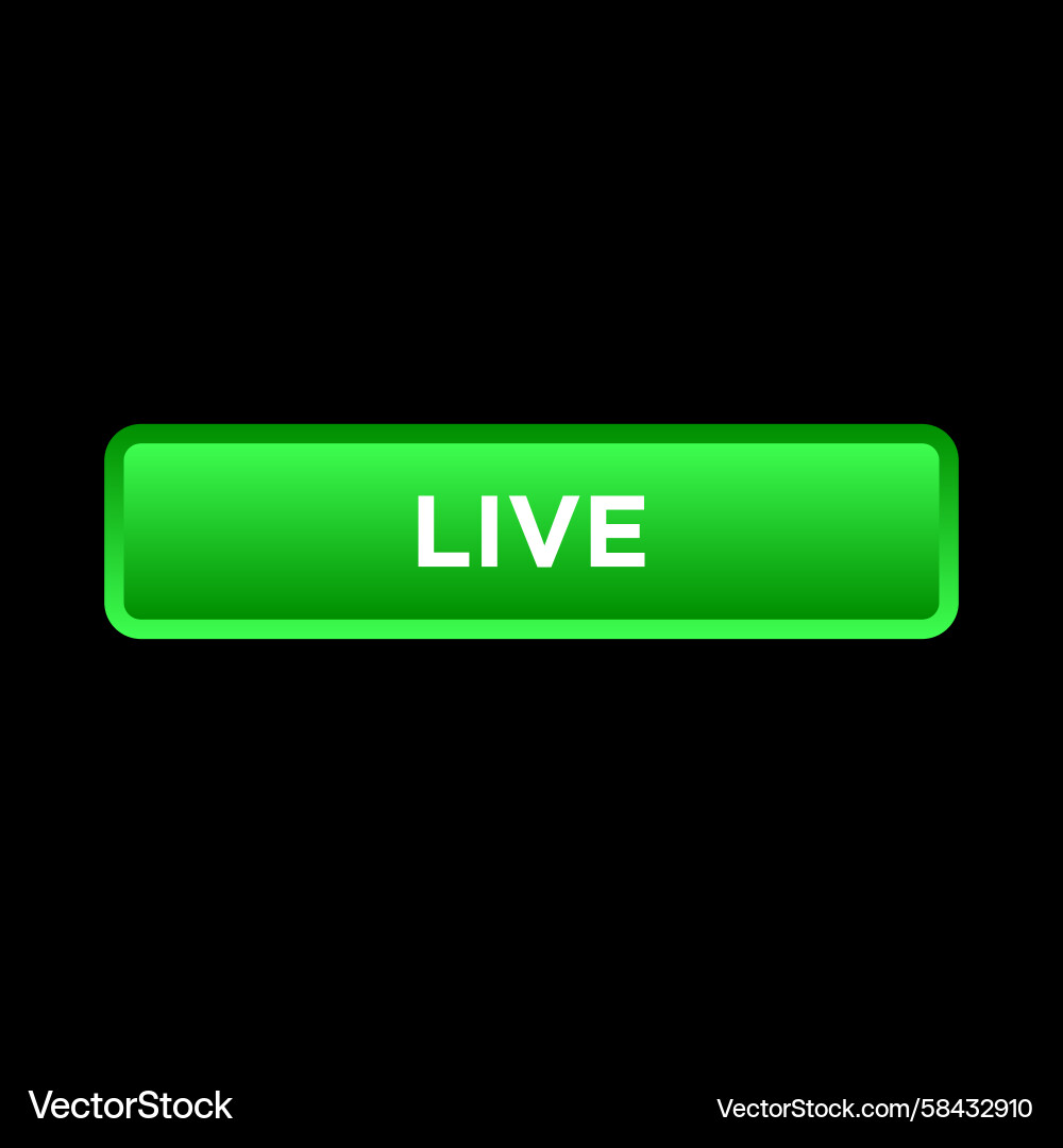 Live Button Website Template Vector Image
