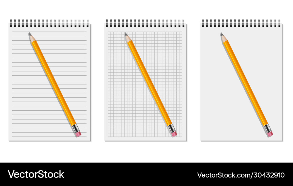 Realistic notebook Realistic notebook vector image