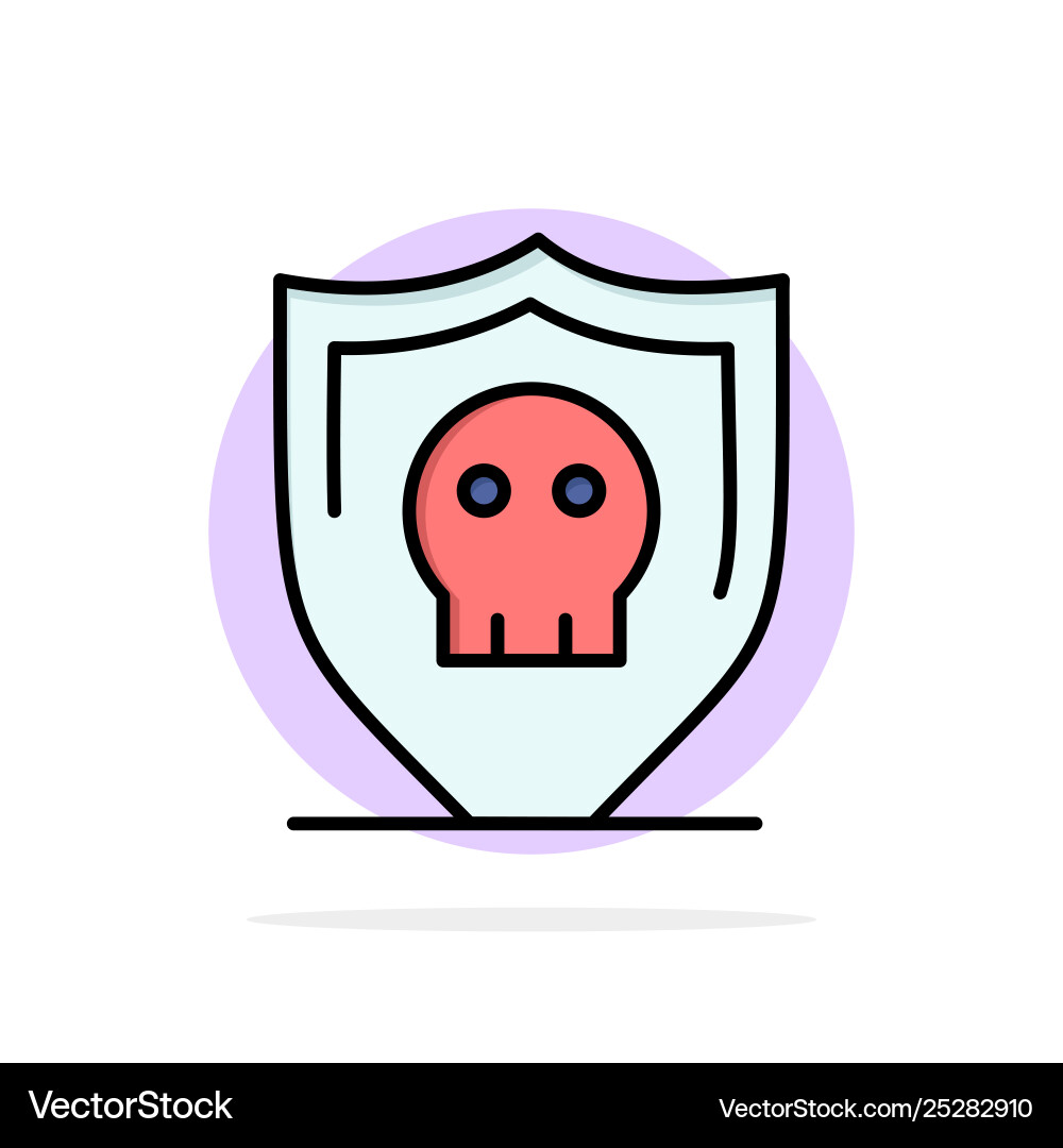 Shield security secure plain abstract circle Shield security secure plain abstract circle vector image
