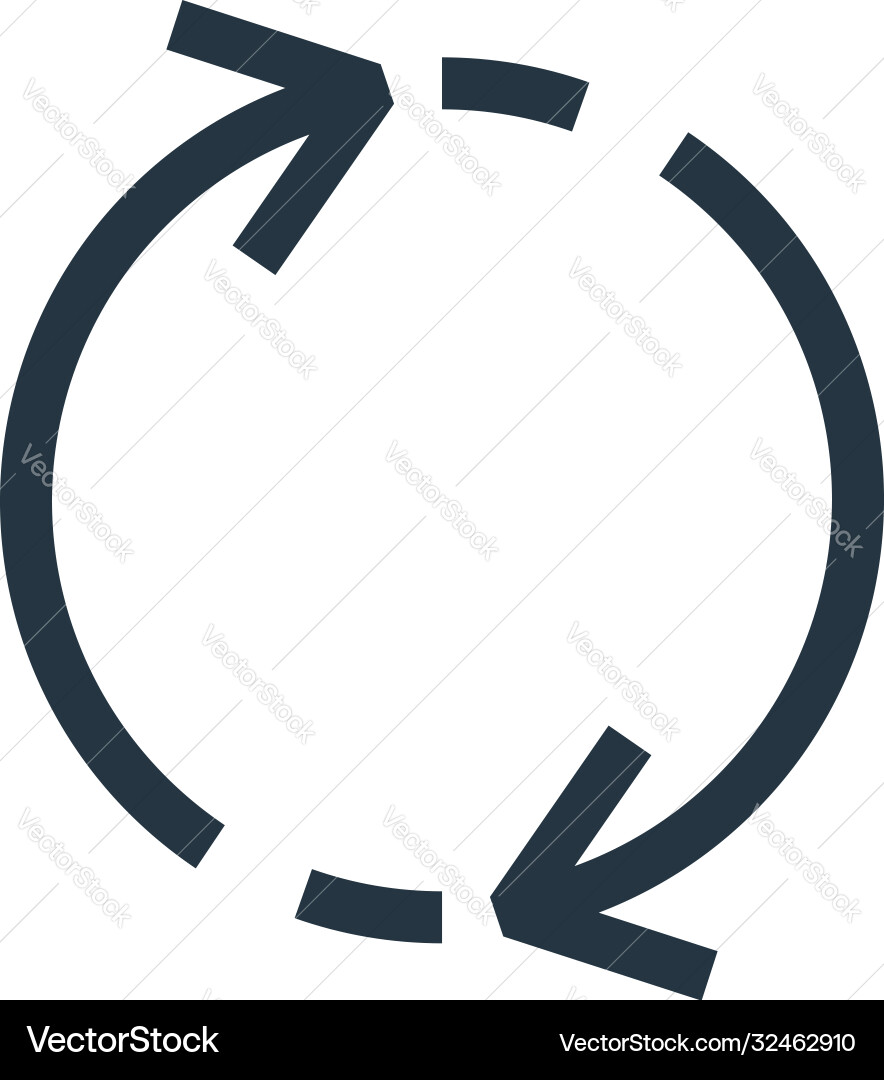 Synchronizing icon isolated on white background Synchronizing icon isolated on white background vector image