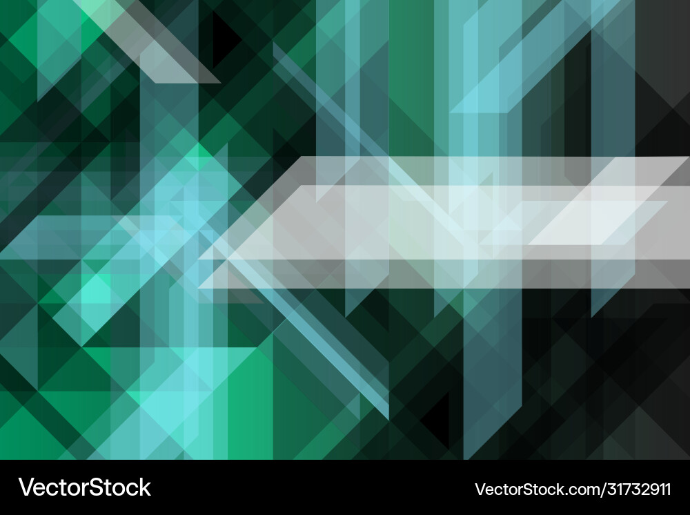 Abstract geometric banner with triangular pattern Vector Image