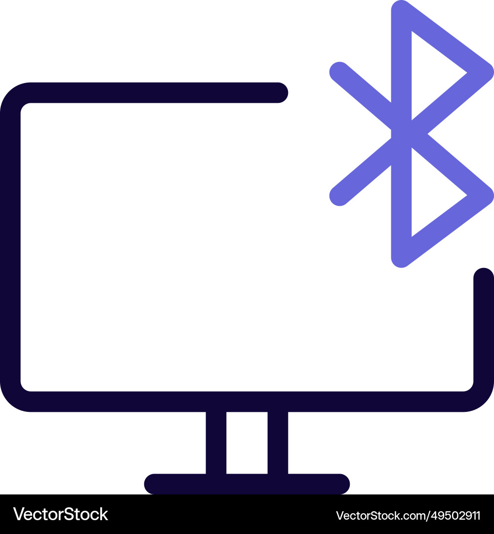 Bluetooth connectivity status displayed Vector Image