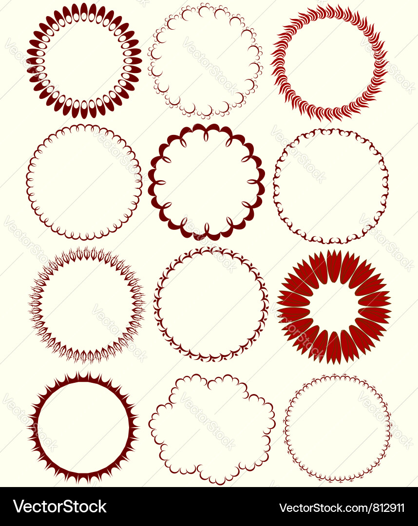 Circular patterns Vector Image