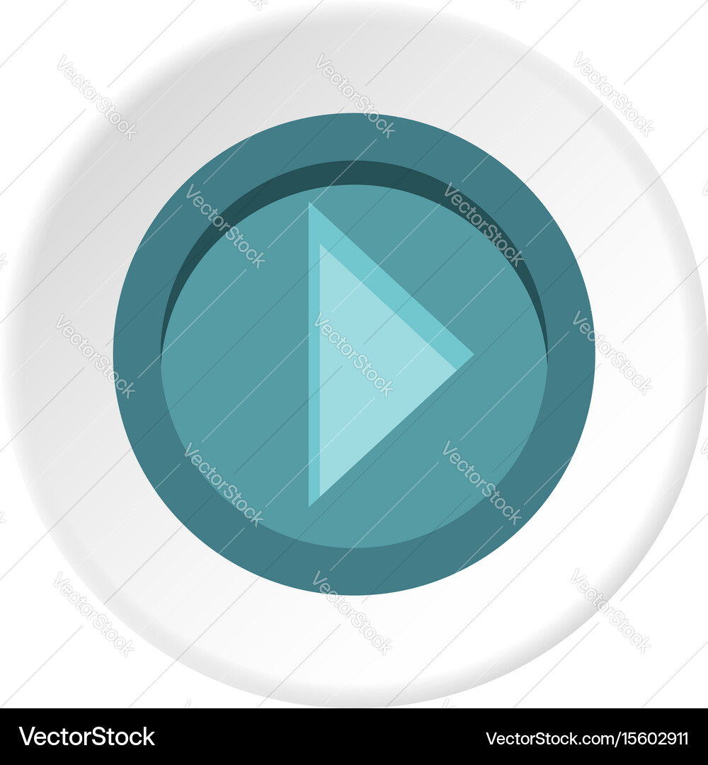 Cursor to right in circle icon vector image